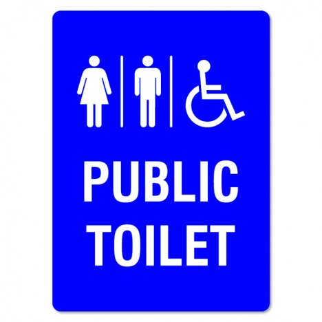 Public Toilet Sign