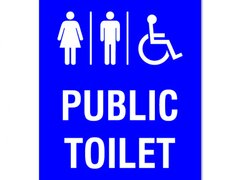 Public Toilet Sign